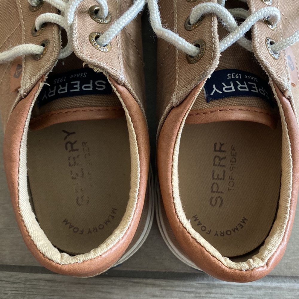 Boys Sperry Ollie Shoes - Tan/Khaki - Picture 5 of 8